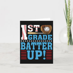 Första Klass Back to school 1:a Klass-batter uppåt Kort