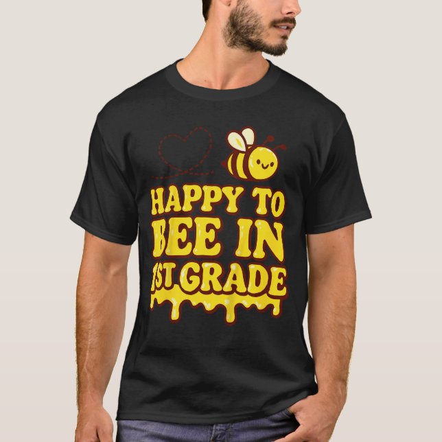 Första Klass Back to school 1:a Klass Bee Shirt Ki T (Framsida)