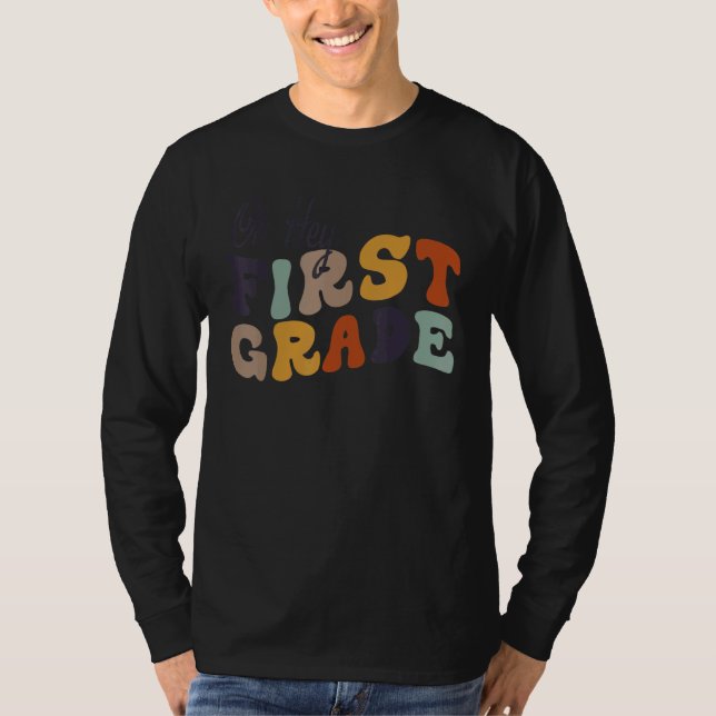 Första Klass Back to school för lärare och T Shirt (Framsida)
