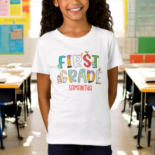 Första Klass Back to school-Personligen T Shirt