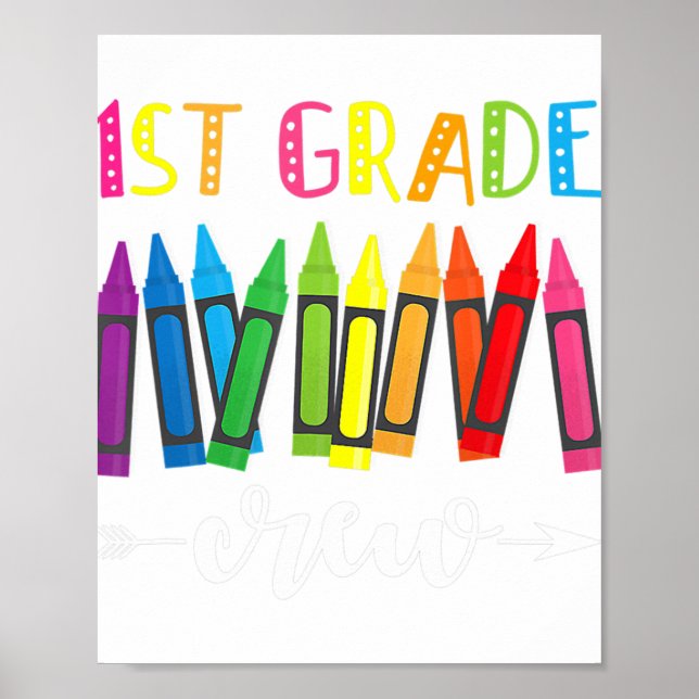 Första Klass-besättningen 1:a Klass-läraren Poster (Framsidan)