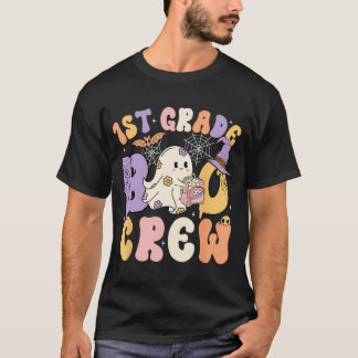 Första Klass Boo Crew First Klass Halloween Costum T Shirt