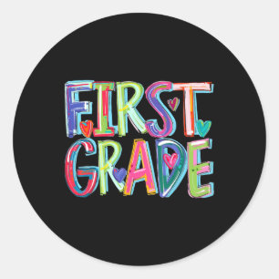 Första Klass-börsen, Back to school Lycklig, först Runt Klistermärke