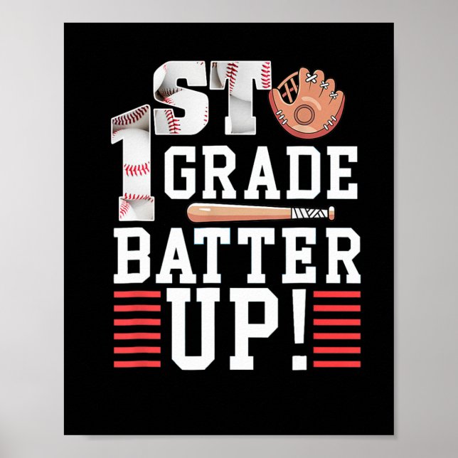Första Klass-dagen av skolbatteriet i Klass 1:a Poster (Framsidan)
