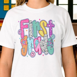 Första klass första skoldagen Coquette flickaktig T Shirt