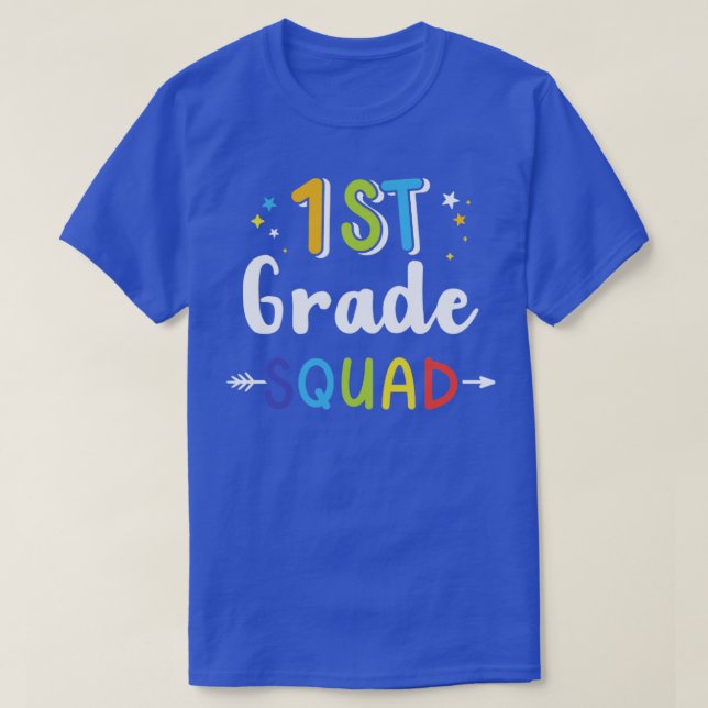 Första klass-gruppen, första back to school studen t shirt (Design framsida)