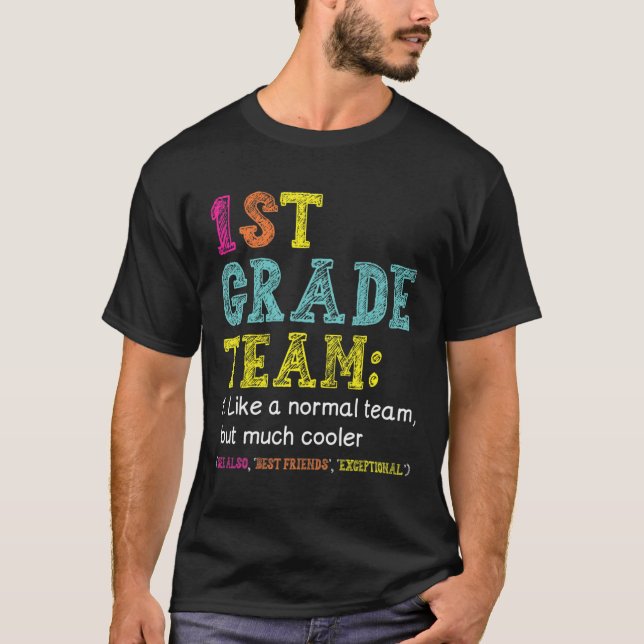 Första Klass-gruppen, som Normal, men Cooler, till T Shirt (Framsida)