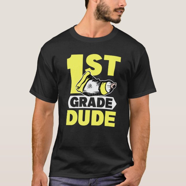 Första Klass-klubbskolan 1:a Grader Studenten T Shirt (Framsida)