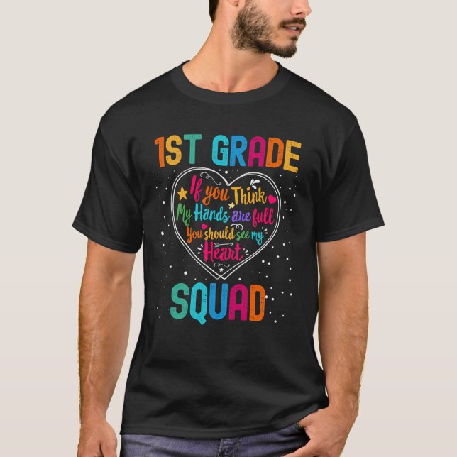 Första Klass-kvadratutvärderingsveckan Back to sch T Shirt (Framsida)
