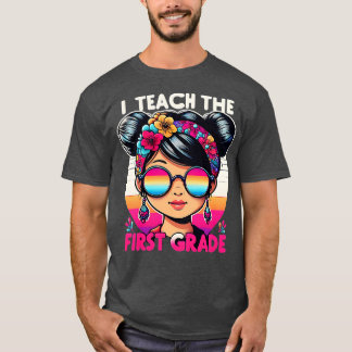 Första klass-lärardagen Girls Småbarn Kids Messy T Shirt