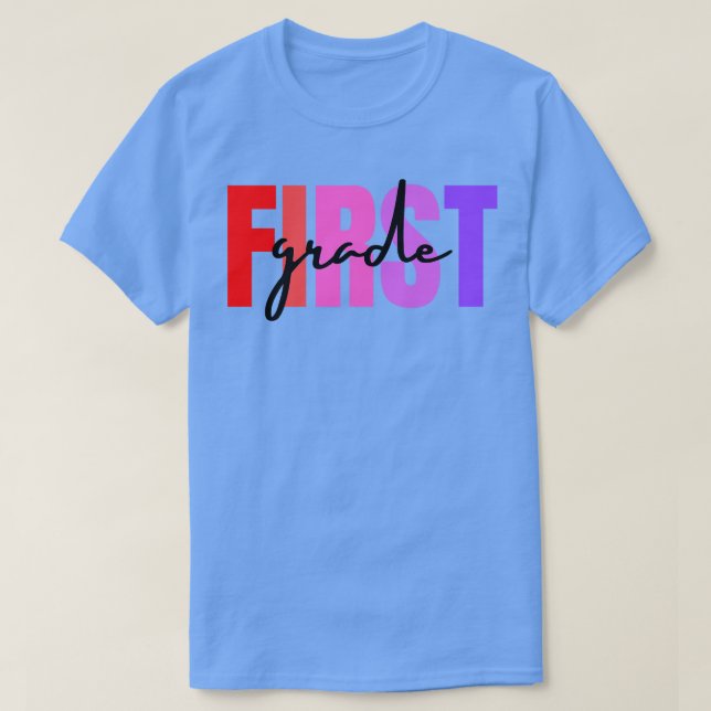 Första Klass Lärare 2 T Shirt (Design framsida)