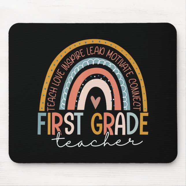 Första Klass-läraren Teach Kärlek Inspire Boho Rai Musmatta (Framsidan)