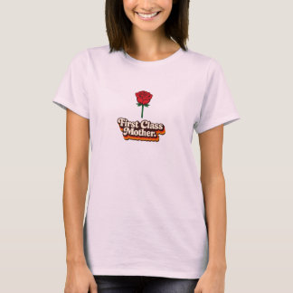 Första Klass Mor Röd Ros Grafisk Dam T-Shirt