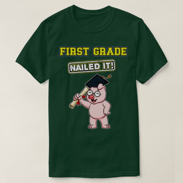 Första Klass njöt den första grundskolan 3 T Shirt (Design framsida)