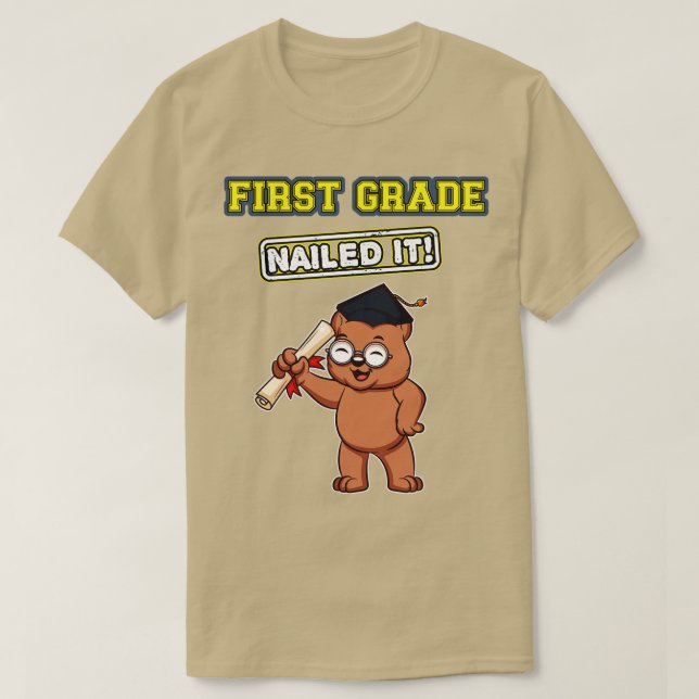 Första Klass påbörjade sin grundskola 6 T Shirt (Design framsida)