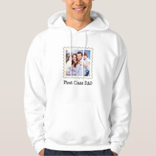 Första KLASS-PAPPA, bästa Pappa någonsin, fyrkanti Hoodie