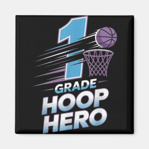 Första Klass Ring Hero-1:a Klass-basketbollen bak Magnet