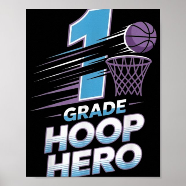 Första Klass Ring Hero-1:a Klass-basketbollen bak  Poster (Framsidan)