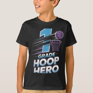 Första Klass Ring Hero-1:a Klass-basketbollen bak T Shirt