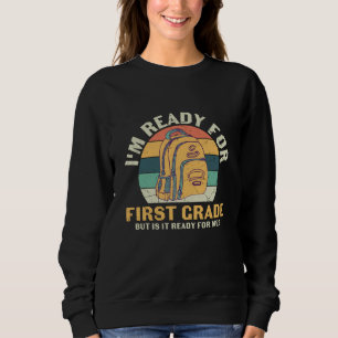 Första Klass Ryggsäck Första Skoldagen Barnpresent T Shirt