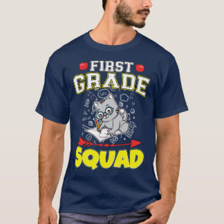 Första Klass Squad Funny Elementary Primary School T Shirt