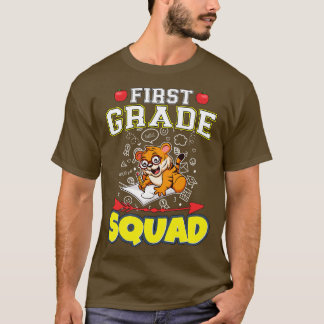 Första Klass Squad Funny Elementary Primary School T Shirt