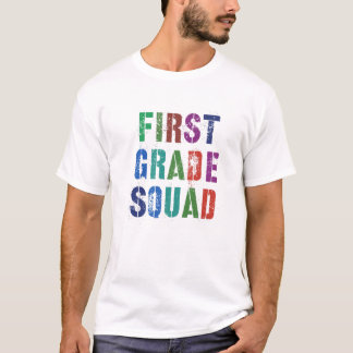 FÖRSTA KLASS SQUAD Kids Lärare 1St Grader Learning T Shirt