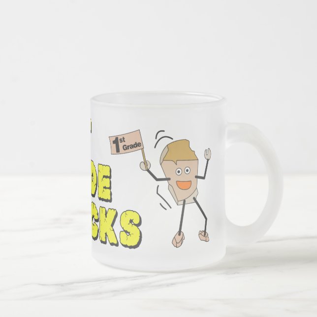 Första klass sten frostad glasmugg (Höger)