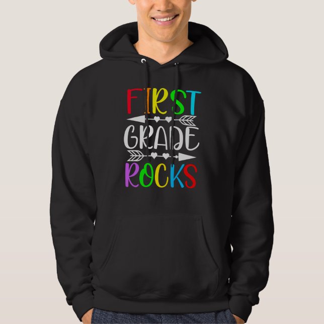 första klass sten hoodie (Framsida)