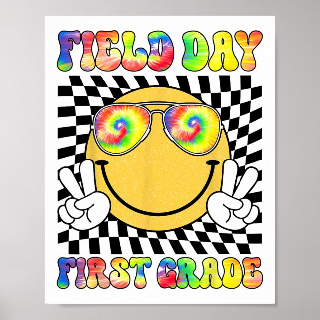 Första Klass-Student-läraren förra skoldagen Poster (Framsidan)