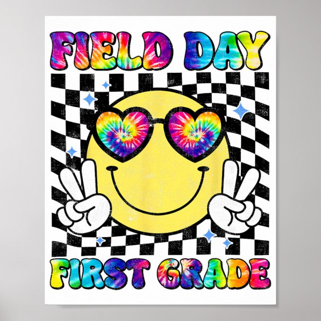 Första Klass-Student-läraren förra skoldagen Poster (Framsidan)