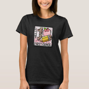Första Klass-teamet Apple Leopard Första Klass Stu T Shirt