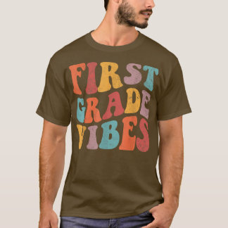Första Klass Vibes Funny Back to school Cute Teach T Shirt