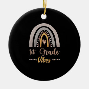Första Klass Vibes regnbåge första Klass Back to s Julgransprydnad Keramik