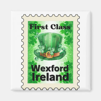 Första klassen Wexford Ireland Frimärke Magnet