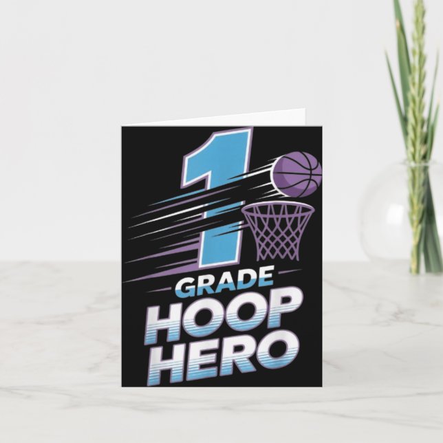 Första klassens basketbollhjälte -1:a klassens bas kort (Framsida)