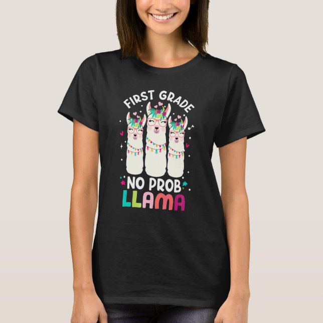 Första Klassens Elevgrupp Lärare Barn Tillbaka Til T Shirt (Framsida)