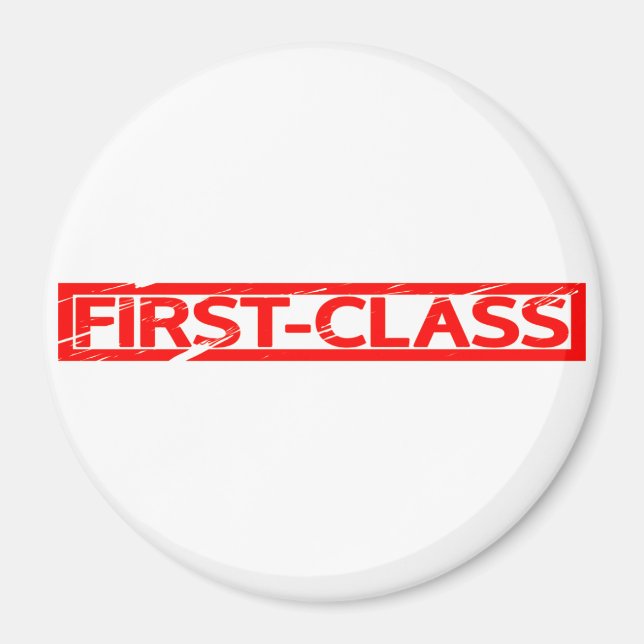 Första klassens Frimärke Magnet (Framsidan)