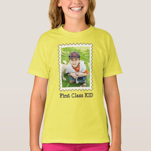 Första klassens KID-foto, bästa Kid någonsin, anpa T Shirt (Framsida)