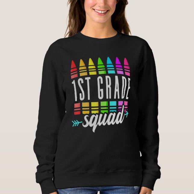 Första Klassens Squad Första Läraren Studenter Til T Shirt (Framsida)