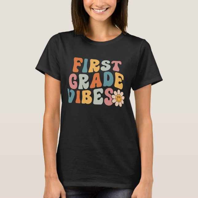 Första Klassens Vibbar, Första Skoldagen T Shirt (Framsida)