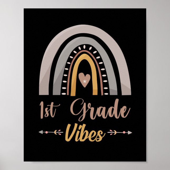 Första Klassens Vibbar Regnbåge Första Klassens Åt Poster (Framsidan)