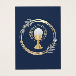 Första klassiskt blått minneskort från gemenskapen visitkort