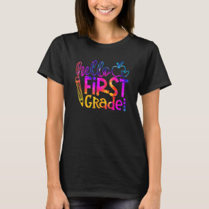 Första klasslärare första dagen tillbaka till skol t shirt