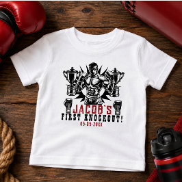 Första knockoutboxningsfödelsedagsfesten t shirt