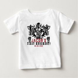 Första knockoutboxningsfödelsedagsfesten t shirt