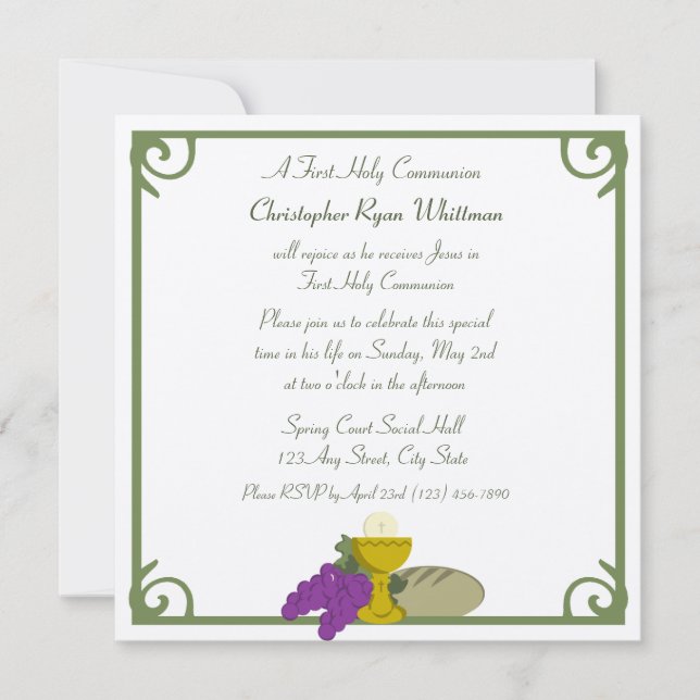 Första kommissionen inbjudningar (Framsida)