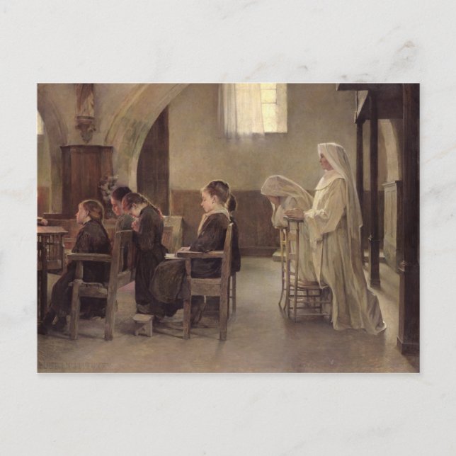 Första kommissionens Kväll före 1890 Vykort (Framsida)