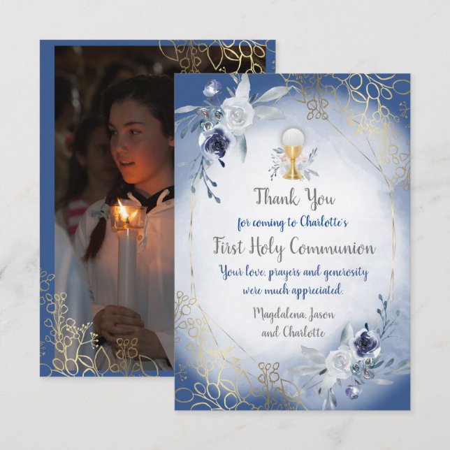 första kommunal tackkort inbjudningar (Fram/baksida)