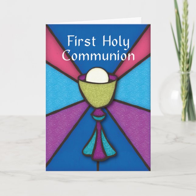 Första kommunala Grattisar och Blessings-glas Kort (Framsida)